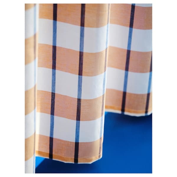 Ikea GLANSHAGTORN - Tent, 1 sheet, orange white/blue, , 300x300 cm
