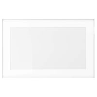 GLASSVIK glass door, white/clear glass, 60x38 cm