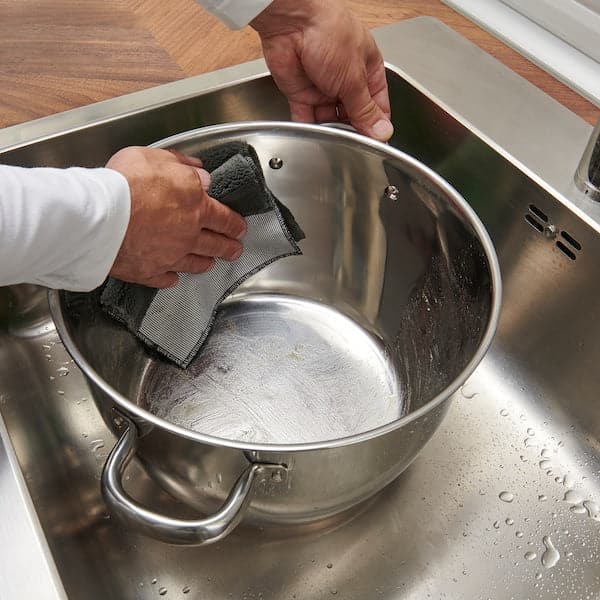 Ikea GLASVAR Multipurpose cloth - gray 17x17 cm , 17x17 cm