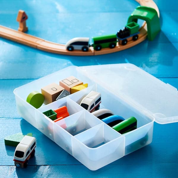 GLIS - Box with lid, transparent, 34x21 cm - best price from Maltashopper.com 00283103