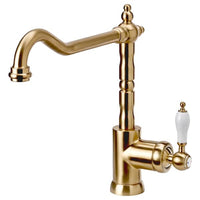 GLITTRAN kitchen mixer tap, brass-colour