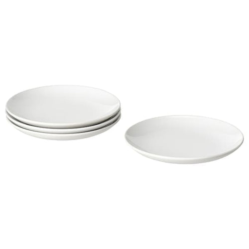 GODMIDDAG - Side plate, white, 20 cm