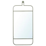 GRANVÅG mirror, wall hanging/green, 50x110 cm