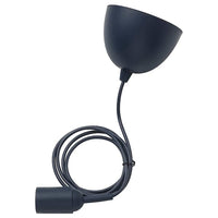 GRÅVACKA cord set for bulb, dark blue, 1.8 m