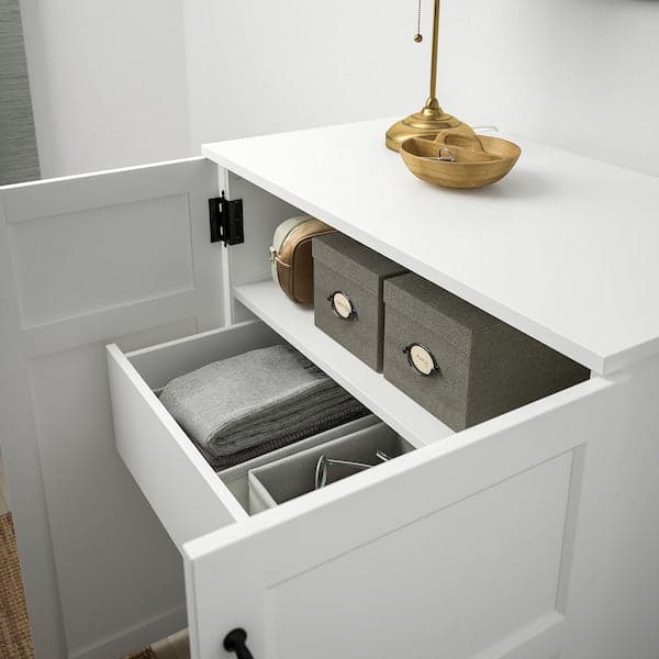 GREÅKER - Cabinet with drawers, white, 84x101 cm - best price from Maltashopper.com 50501071