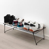 GREJIG shoe rack, grey, 58x27x17 cm
