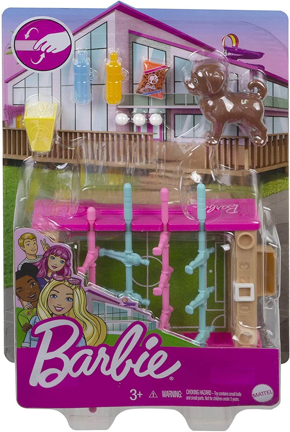 Barbie Foosball Table With Accessories And Puppy - best price from Maltashopper.com GRG77