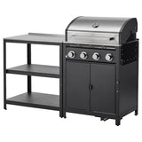 GRILLSKÄR outdoor kitchen, stainless steel, 158x61 cm