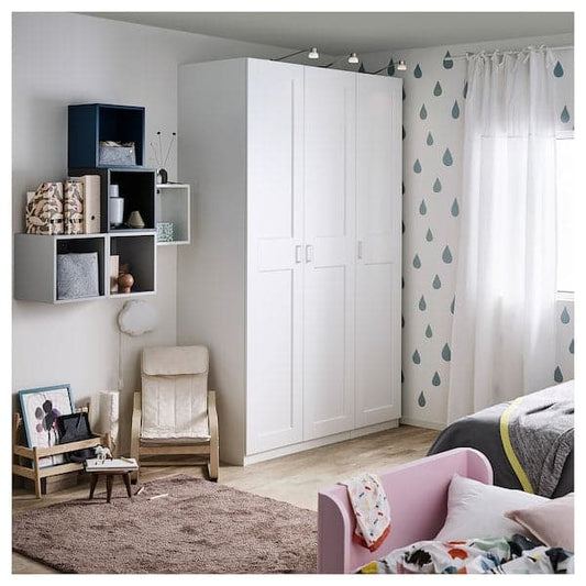 GRIMO - Door with hinges, white, 50x229 cm - best price from Maltashopper.com 59183583