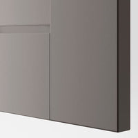 GRIMO door with hinges, grey, 50x229 cm