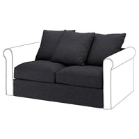 GRÖNLID cover for 2-seat section, Hillared anthracite