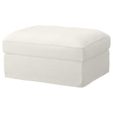 GRÖNLID cover for footstool with storage, Inseros white