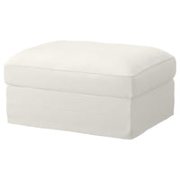 GRÖNLID cover for footstool with storage, Inseros white