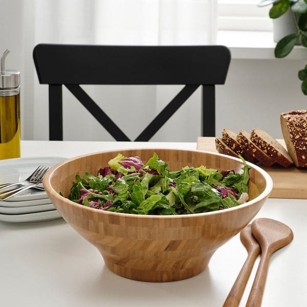 Ikea GRÖNSAKER - Serving bowl, bamboo, 28 cm
