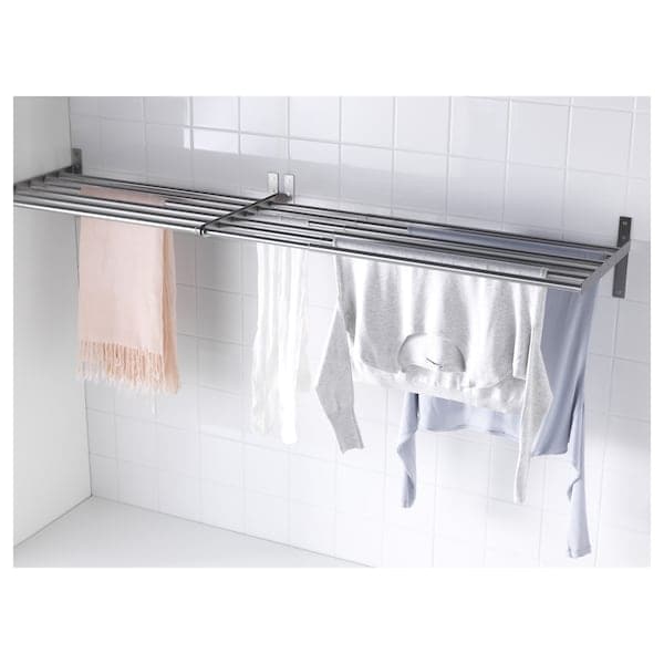 GRUNDTAL Wall clothes drying - stainless steel 67-120 cm , 67-120 cm - best price from Maltashopper.com 90219297