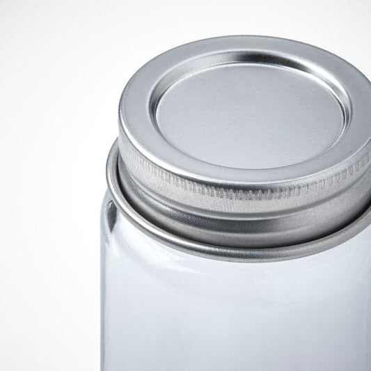 Ikea GULDFISK - Spice jar, clear glass/stainless steel, 6 cl