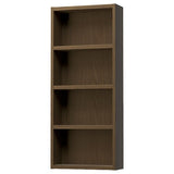 HAGAÅN wall open cabinet, brown oak effect, 40x15x95 cm