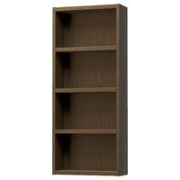 HAGAÅN wall open cabinet, brown oak effect, 40x15x95 cm