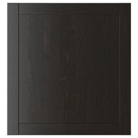 HANVIKEN door, black-brown, 60x64 cm