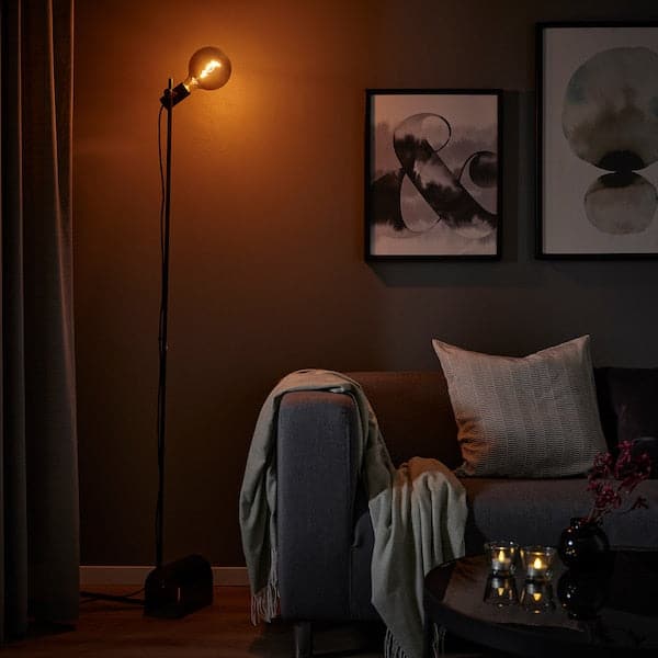 HÅRSLINGA - Floor Lamp, Black , - best price from Maltashopper.com 90556491