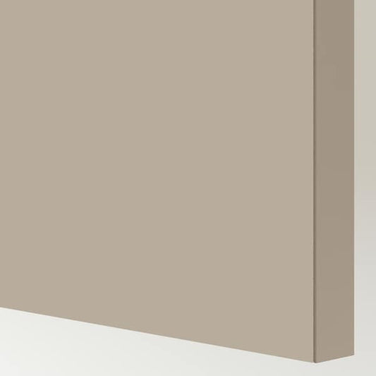 Ikea HASVIK - Pair of sliding doors, grey-beige, 200x236 cm