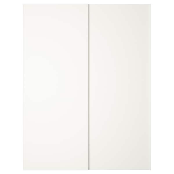 Ikea HASVIK - Pair of sliding doors, white, 150x201 cm