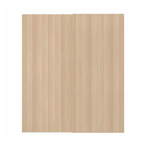 Ikea HASVIK - Pair of sliding doors, white stained oak effect, 200x236 cm