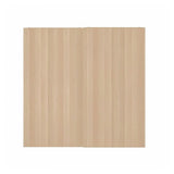 HASVIK pair of sliding doors, white stained oak effect, 200x201 cm