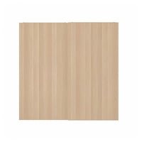 HASVIK pair of sliding doors, white stained oak effect, 200x201 cm