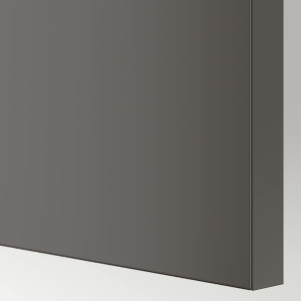 Ikea HASVIK - Pair of sliding doors, dark grey, 150x236 cm