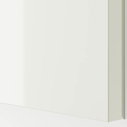 Ikea HASVIK - Pair of sliding doors, high-gloss white, 200x236 cm