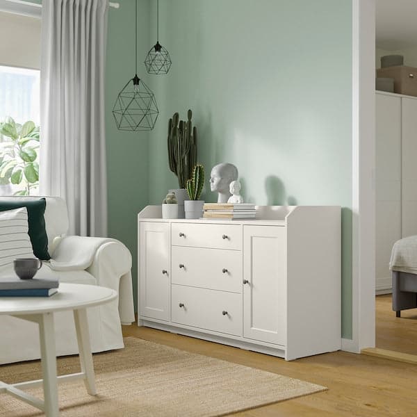 Ikea HAUGA - Sideboard, white, 140x84 cm
