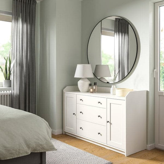 HAUGA - Sideboard, white, 140x84 cm - best price from Maltashopper.com 60407266