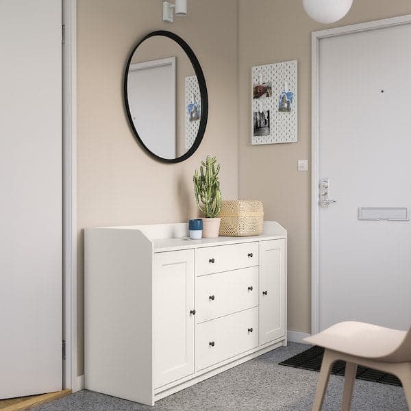 HAUGA - Sideboard, white, 140x84 cm - best price from Maltashopper.com 60407266