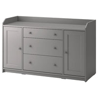 HAUGA sideboard, grey, 140x84 cm