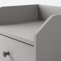 HAUGA - Bedside table, grey, 40x36 cm - best price from Maltashopper.com 40488961
