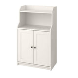 HAUGA cabinet with 2 doors, white, 70x116 cm