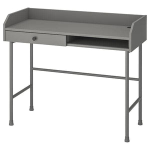 Ikea HAUGA - Desk, grey, 100x45 cm