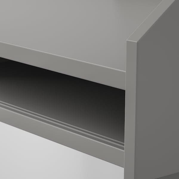 Ikea HAUGA - Desk, grey, 100x45 cm