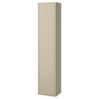 HAVBÄCK high cabinet with door, beige, 40x35x195 cm