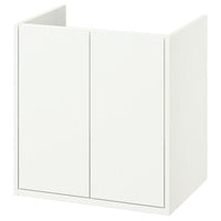 HAVBÄCK wash-stand with doors, white, 60x48x63 cm