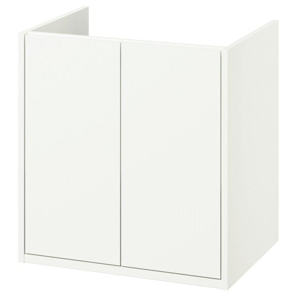 HAVBÄCK - HAVBÄCK Wash-stand with doors, white, 60x48x63 cm