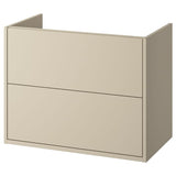 HAVBÄCK wash-stand with drawers, beige, 80x48x63 cm