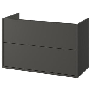 Ikea HAVBÄCK - Wash-stand with drawers, dark grey, 100x48x63 cm