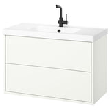 HAVBÄCK / ORRSJÖN wash-stnd w drawers/wash-basin/tap, white, 102x49x69 cm