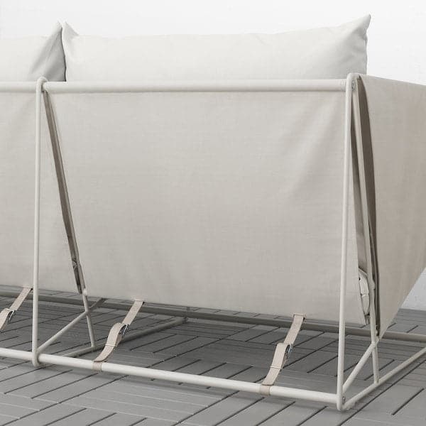 Ikea HAVSTEN - 2-seater outdoor sofa, beige/beige ,