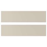 HAVSTORP drawer front, beige, 40x10 cm, 2 pack