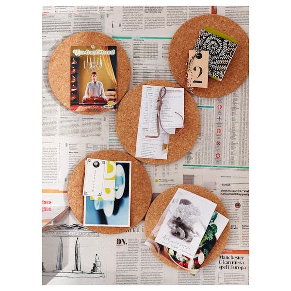 Ikea HEAT - Pot stand, cork, 19 cm