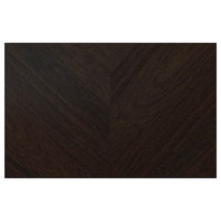 HEDEVIKEN door/drawer front, dark brown stained oak veneer, 60x38 cm