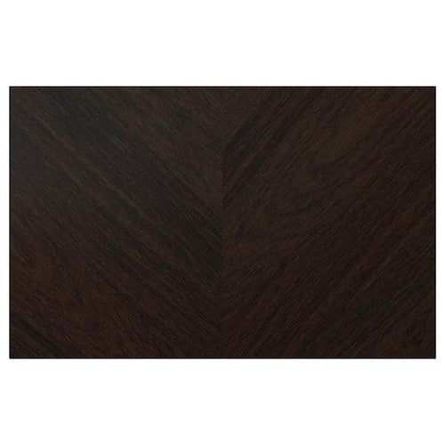 HEDEVIKEN - Door/drawer front, dark brown stained oak veneer, 60x38 cm